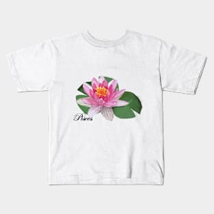 Pisces Floral Orchid Kids T-Shirt